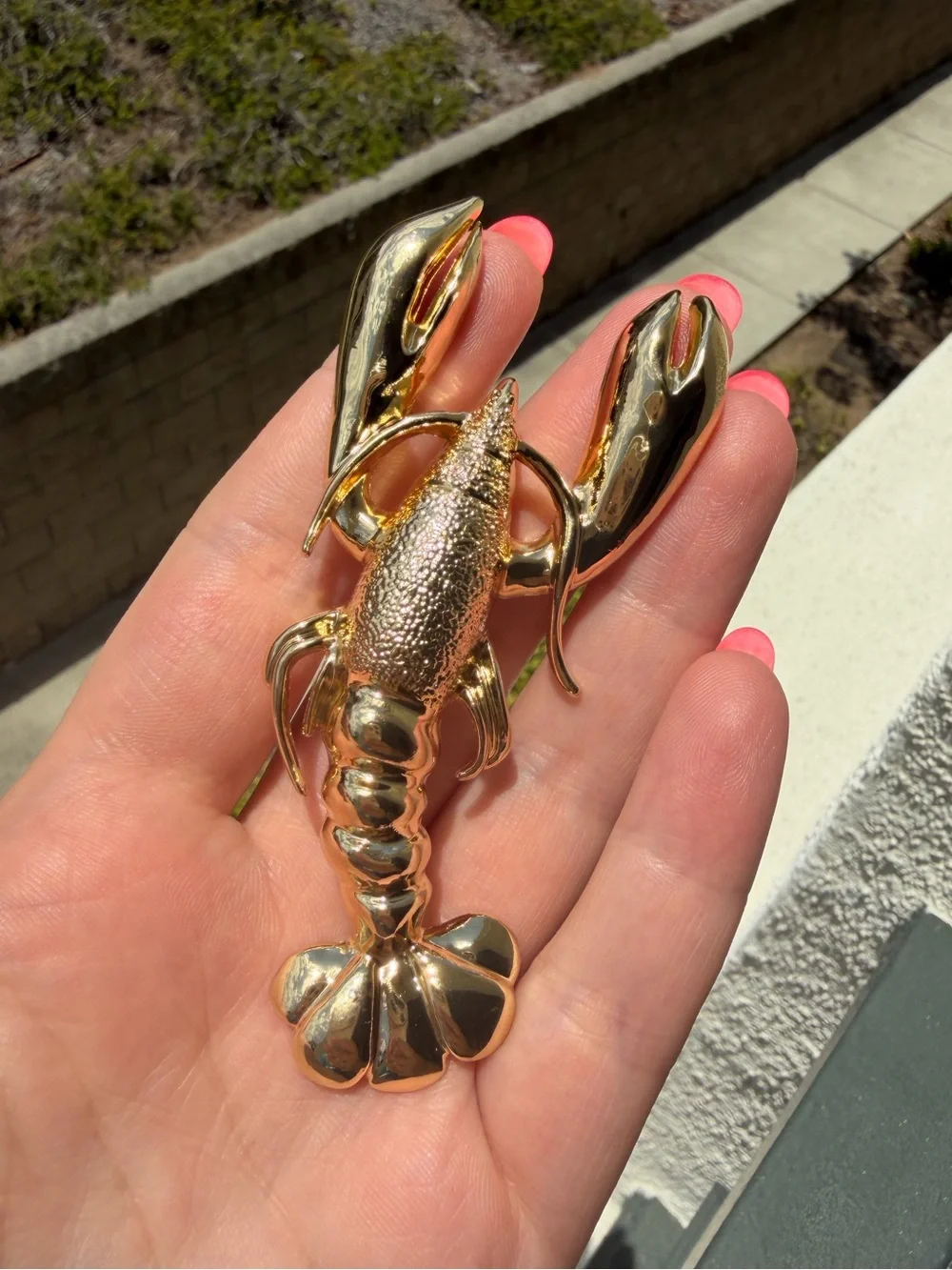 Lobster Brooch Pin – Statement Sea Life Jewelry, Large Crustacean Design